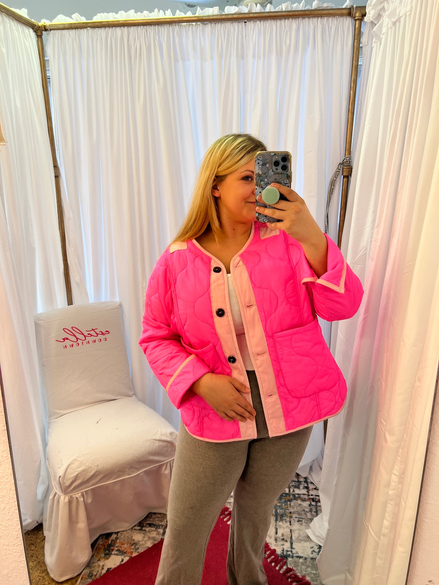 Hot Pink puffer