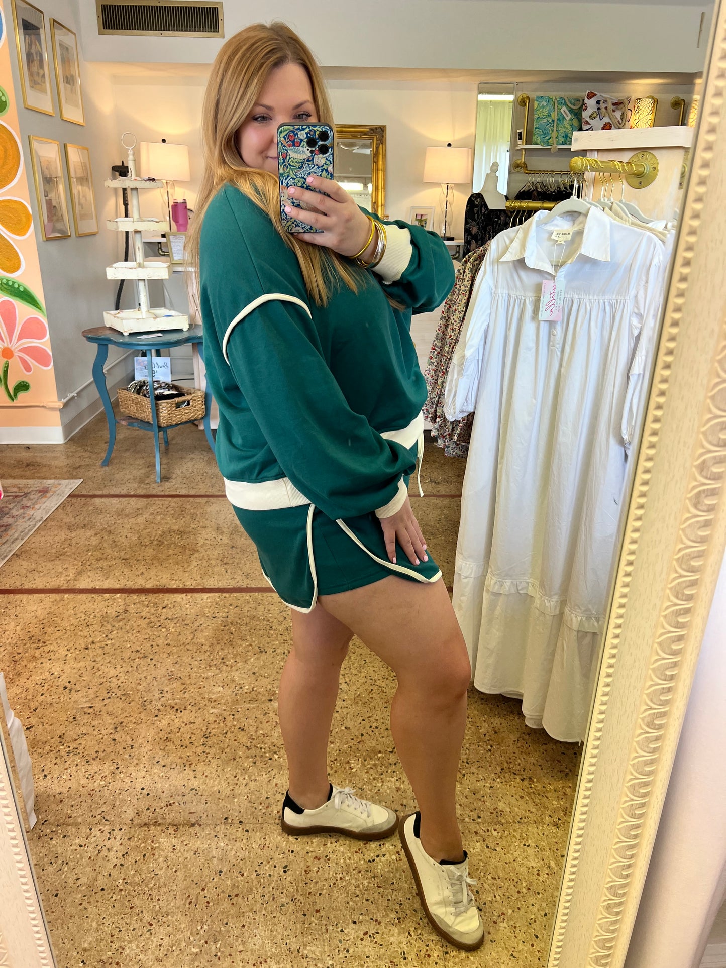 Green Skort Set