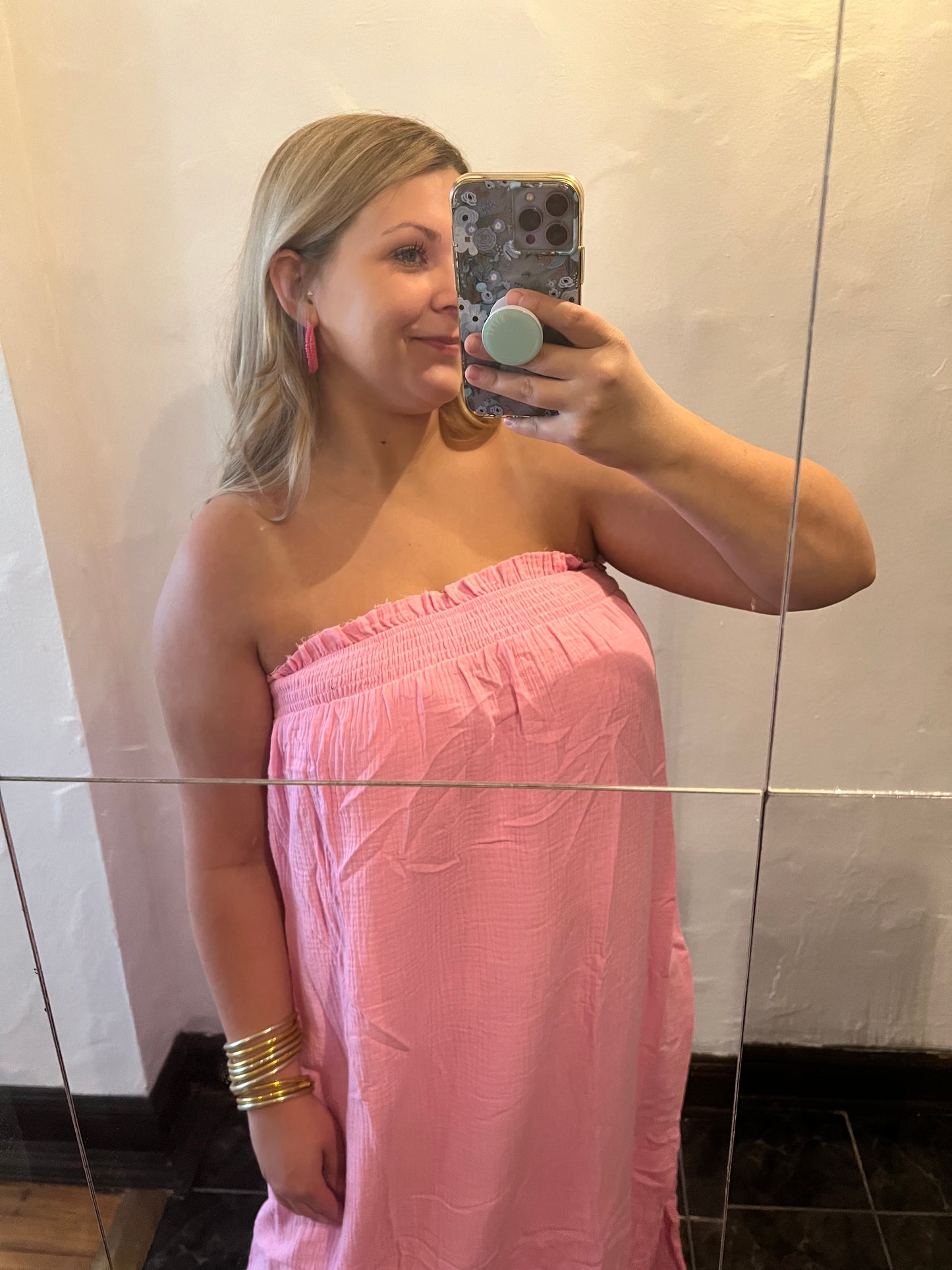 Pink Babydoll Maxi