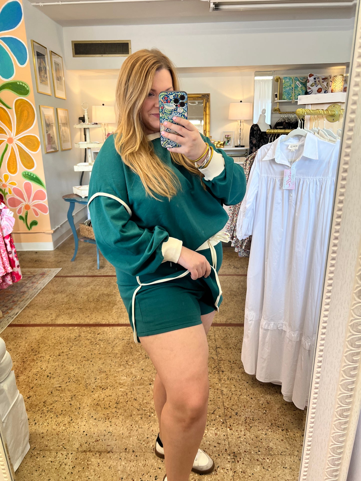 Green Skort Set