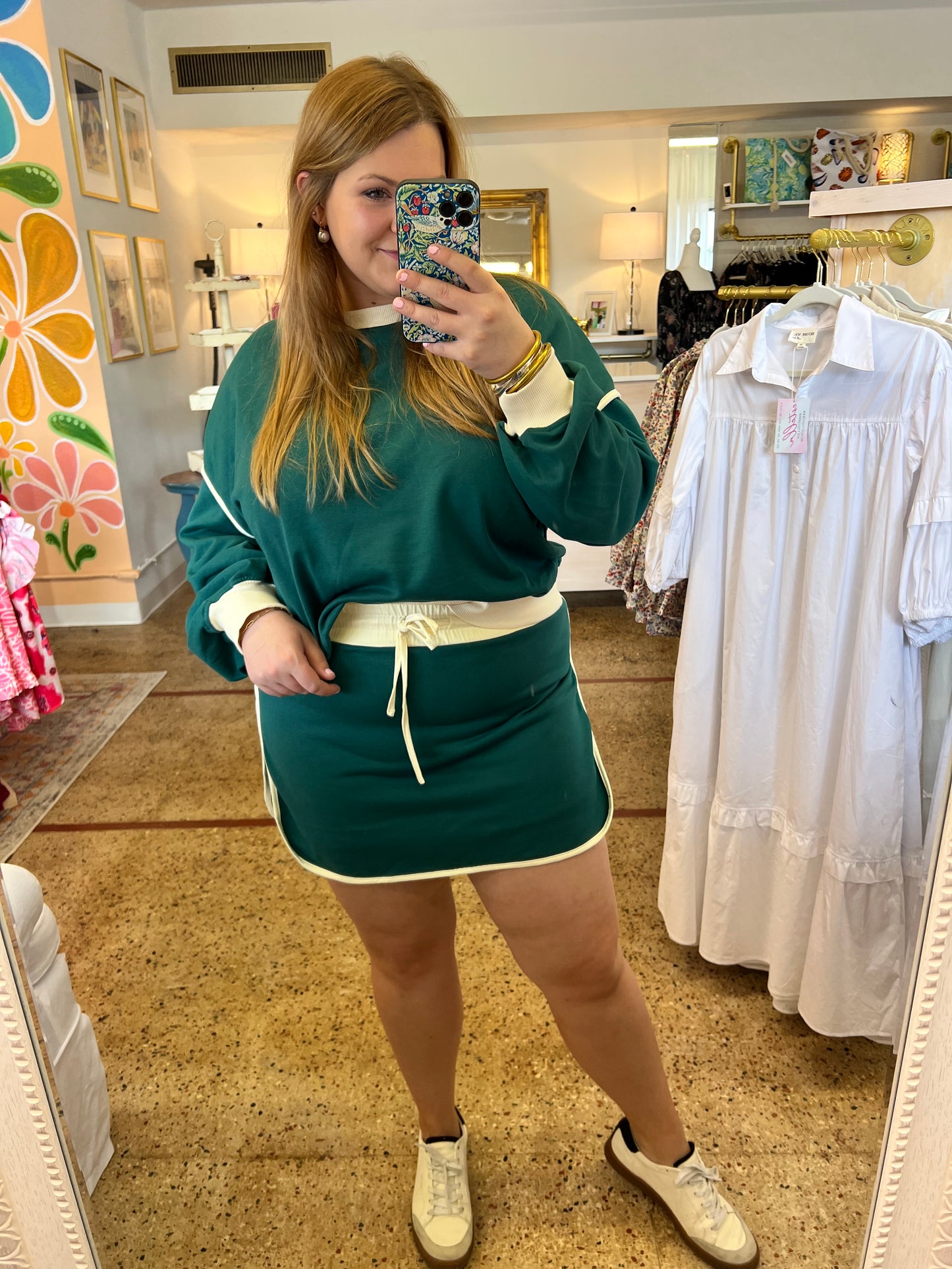 Green Skort Set