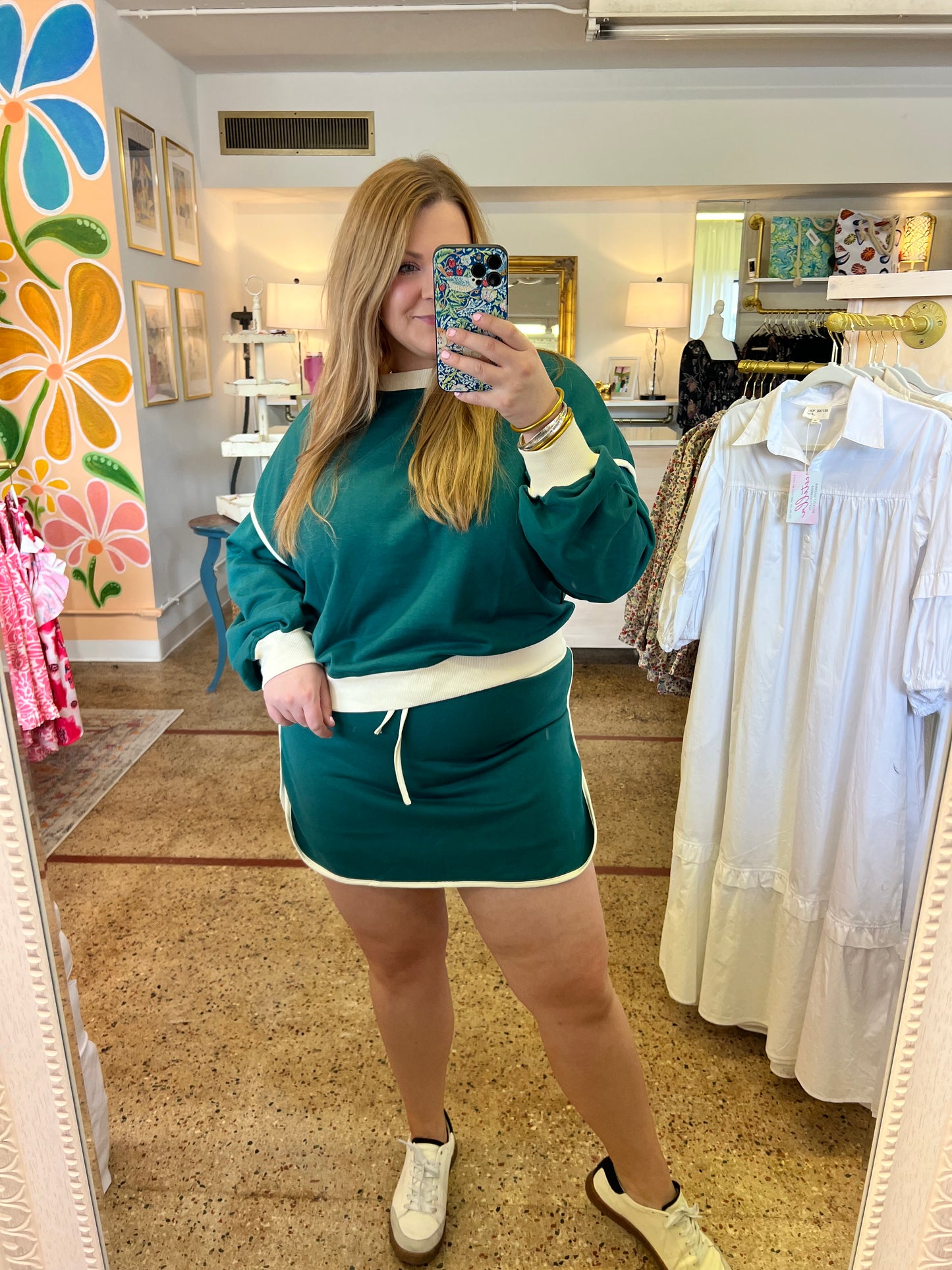 Green Skort Set