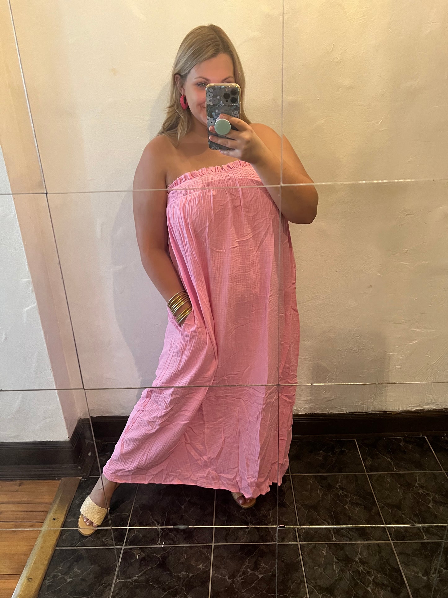 Pink Babydoll Maxi