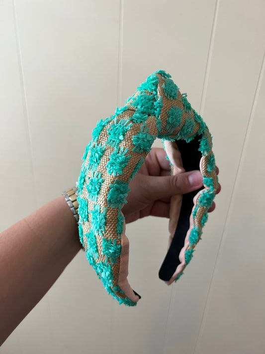 Teal Raffia