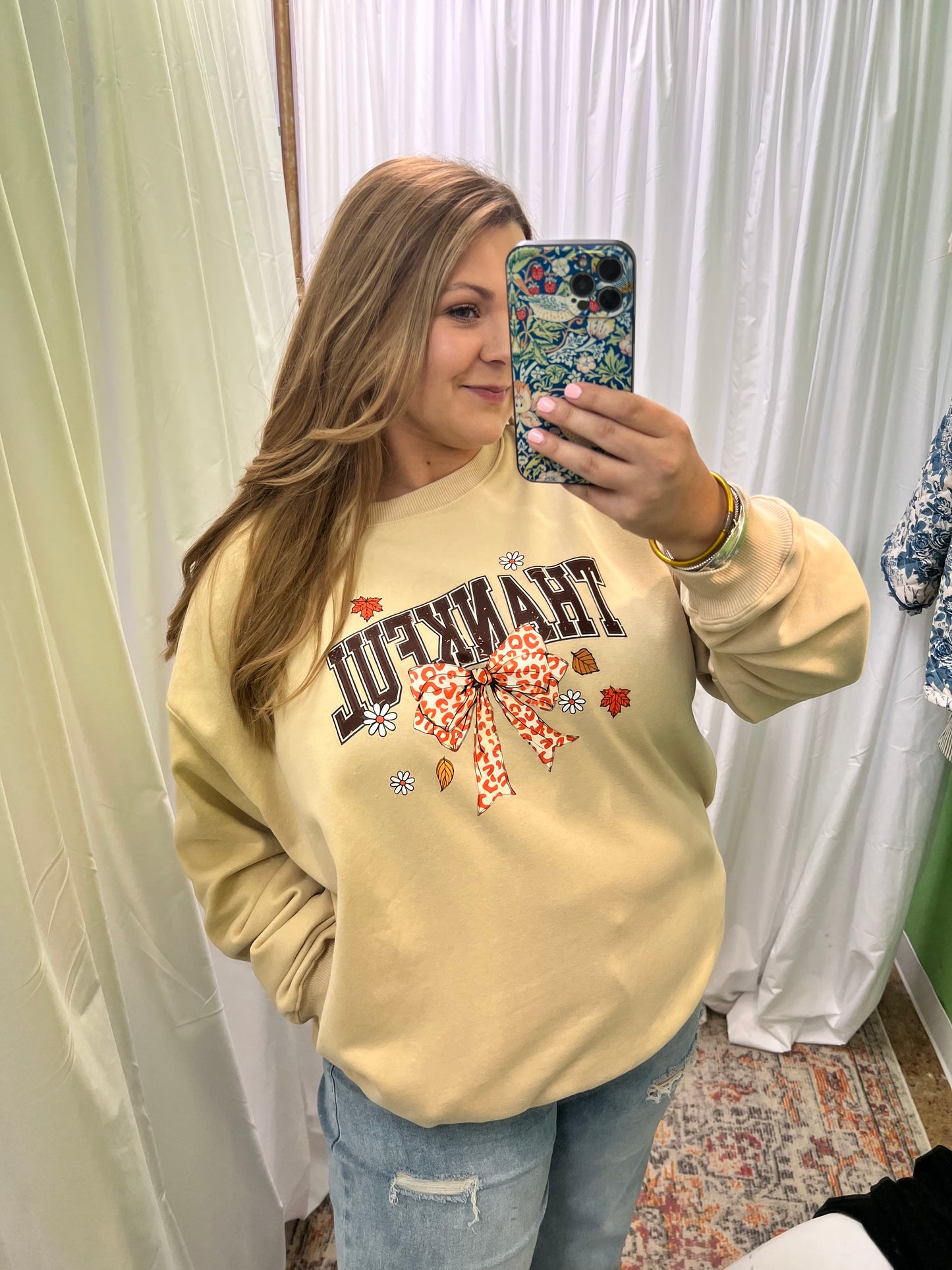 Thankful Bow Sweatshirt