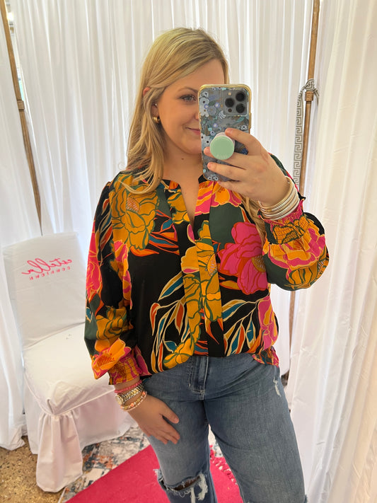 Rose Floral Blouse