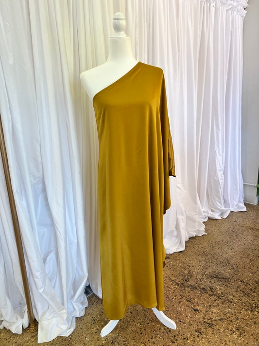 Olive Oil Satin Dress