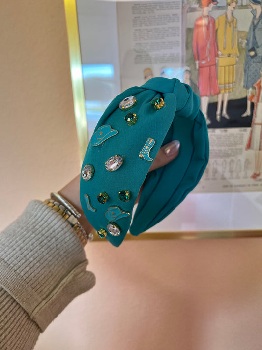 Turquoise Cowboy Headband