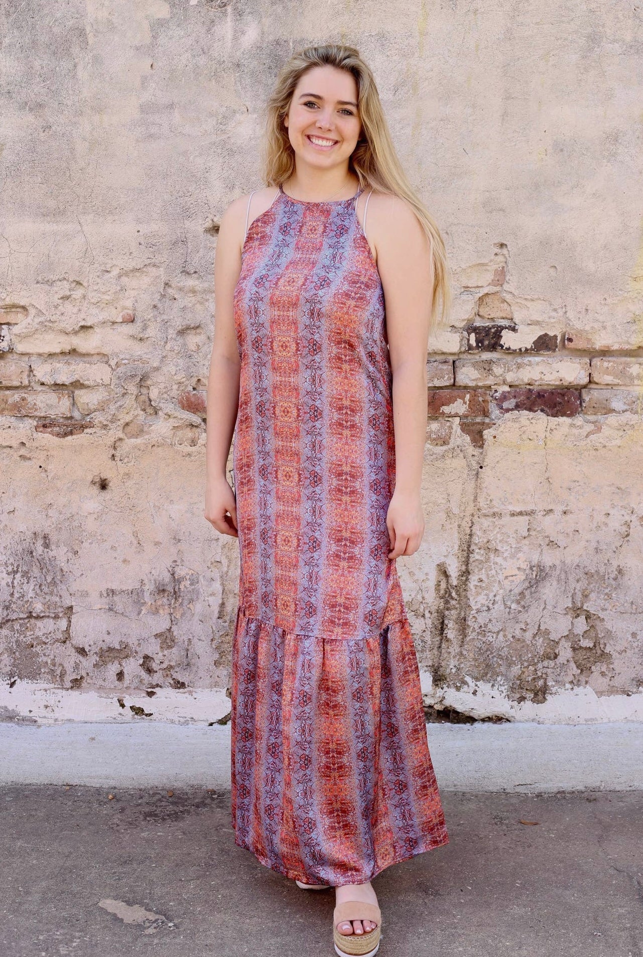 Sunset Snake Dress