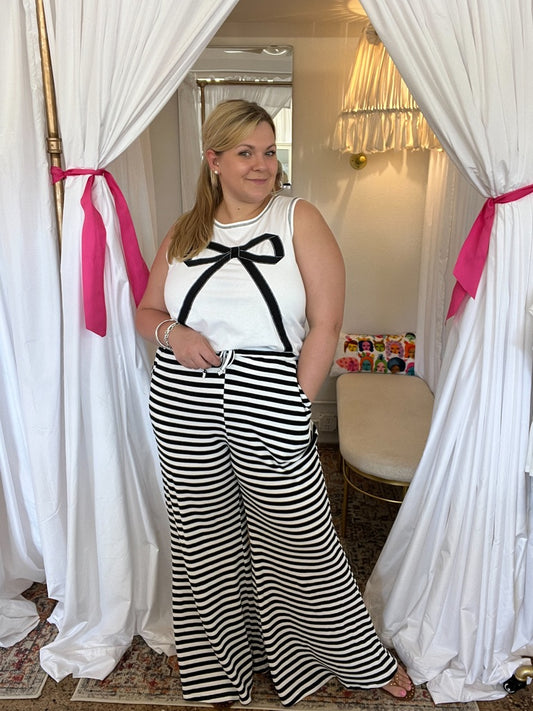 Stripe Palazzo Pants