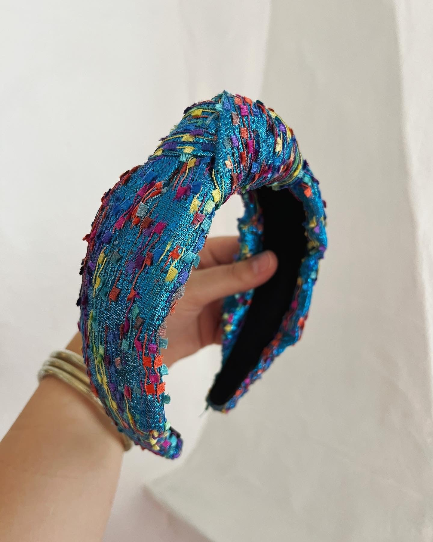 Turquoise Confetti headband